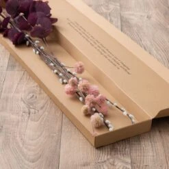 Artificial Eucalyptus Willow And Chestnut Letterbox Bouquet -DUNELM Furniture Shop 30748823 alt03