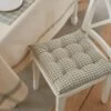 Gingham Check 9 Stitch Sage Seat Pad -DUNELM Furniture Shop 30755196