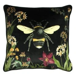 Midnight Garden Bee Cushion -DUNELM Furniture Shop 30759488 alt01
