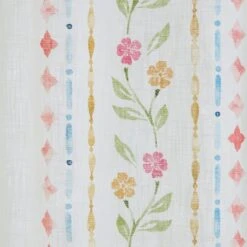 Cotton Bordered Tile Print Slot Top Voile Panel -DUNELM Furniture Shop 30760165 alt02