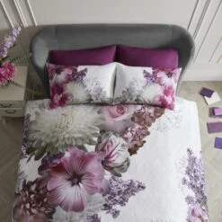 Laurence Llewelyn-Bowen Mayfair Lady 100% Cotton Duvet Cover And Pillowcase Set -DUNELM Furniture Shop 30764431 alt01