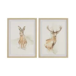 Set Of 2 Woodland Animals Framed Print -DUNELM Furniture Shop 30766105 alt02