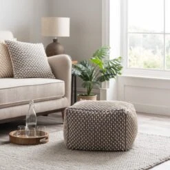 Jersey Bobble Pouffe -DUNELM Furniture Shop 30766328