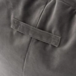 Eliza Velvet Grey Bean Bag Chair -DUNELM Furniture Shop 30766404 alt04