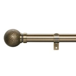 Hammered Effect Extendable Metal Eyelet Curtain Pole -DUNELM Furniture Shop 30768825 alt01
