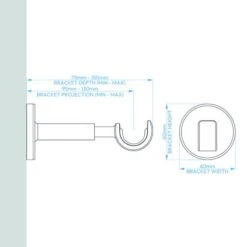 Hammered Effect Extendable Metal Eyelet Curtain Pole -DUNELM Furniture Shop 30768826 alt07