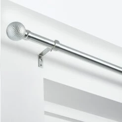 Hammered Effect Extendable Metal Eyelet Curtain Pole -DUNELM Furniture Shop 30768852