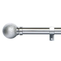 Hammered Effect Extendable Metal Eyelet Curtain Pole -DUNELM Furniture Shop 30768854 alt01