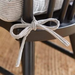 Corduroy Grey Box Style Seat Pad -DUNELM Furniture Shop 30771930 alt02