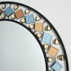 Global Gem Edge Round Wall Mirror -DUNELM Furniture Shop 30780747 alt01