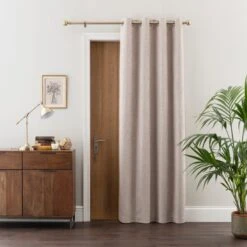 Textured Chenille Eyelet Door Curtain 11 Textured Chenille Eyelet Door Curtain -DUNELM Furniture Shop 30782289 alt01