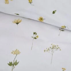 Pressed Floral Duvet Cover And Pillowcase Set -DUNELM Furniture Shop 30783531 alt05