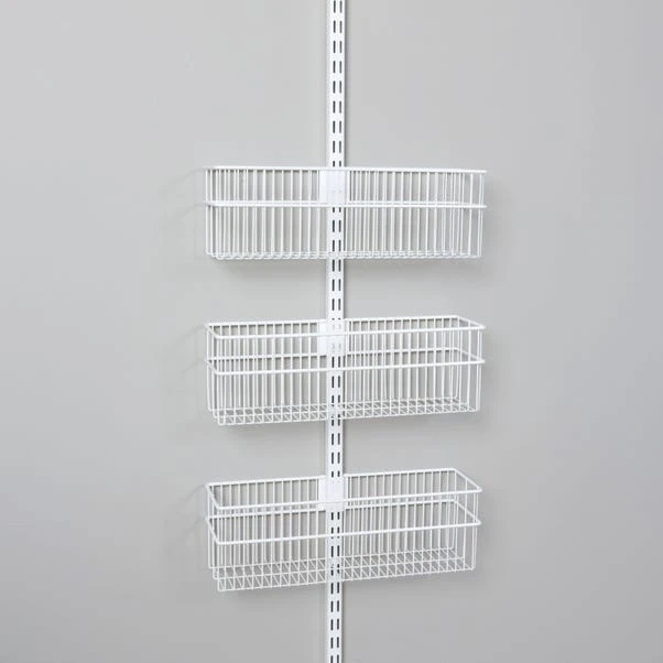 Elfa Wall Mounted 3 Basket Solution 4 Elfa Wall Mounted 3 Basket Solution - Image 2