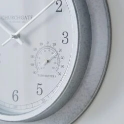 Churchgate Galvanised Indoor Outdoor Wall Clock -DUNELM Furniture Shop 30792007 alt03