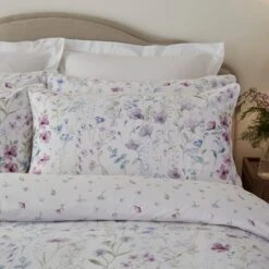 Dorma Wildflower Mauve Cotton Duvet Cover And Pillowcase Set 31 Dorma Wildflower Mauve Cotton Duvet Cover And Pillowcase Set -DUNELM Furniture Shop 30799103 alt03