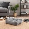 Jenson Stitched Floor Cushion Charcoal -DUNELM Furniture Shop 30799692