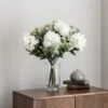 Artificial White Elena Peony Bouquet -DUNELM Furniture Shop 30801537