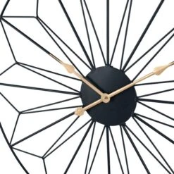 Black And Gold Geo Wall Clock -DUNELM Furniture Shop 30803494 alt02