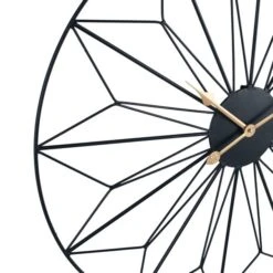 Black And Gold Geo Wall Clock -DUNELM Furniture Shop 30803494 alt03