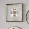 Antique Gold Square Working Cogs Wall Clock -DUNELM Furniture Shop 30803497