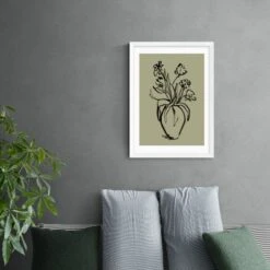 East End Prints Mono Botanical 9 Print -DUNELM Furniture Shop 30805157