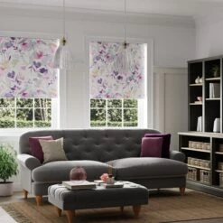 Watercolour Floral Pink Blackout Roller Blind 22 Watercolour Floral Pink Blackout Roller Blind -DUNELM Furniture Shop 30810340