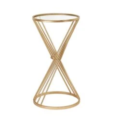 Pacific Liberty Side Table, Iron & Glass -DUNELM Furniture Shop 30821671 alt02