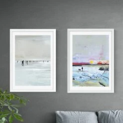 Set Of 2 East End Prints Beach Walk Prints -DUNELM Furniture Shop 30822980