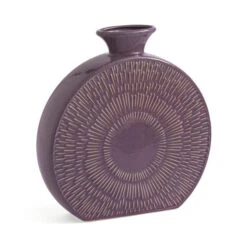 Zen Round Stoneware Vase -DUNELM Furniture Shop 30826145 alt02