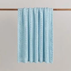 Chunky Knit Recycled Throw 130cm X 170cm -DUNELM Furniture Shop 30826700 alt01
