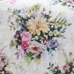 Kinsley Floral Cotton Duvet Cover And Pillowcase Set -DUNELM Furniture Shop 30828343 alt03