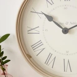 Cream Vintage Pocket Watch Indoor Outdoor Wall Clock -DUNELM Furniture Shop 30828521 alt02