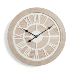 Washed Wooden Wall Clock -DUNELM Furniture Shop 30828523 alt02