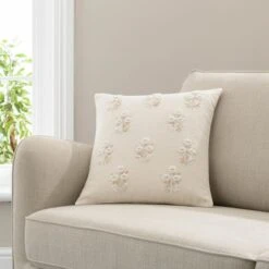 French Knot Floral Cushion Cover -DUNELM Furniture Shop 30828686