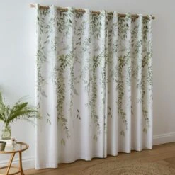 Willow Trail Blackout Eyelet Curtains -DUNELM Furniture Shop 30828768 alt04