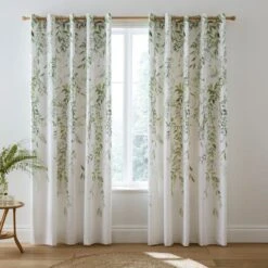 Willow Trail Blackout Eyelet Curtains -DUNELM Furniture Shop 30828768 alt05