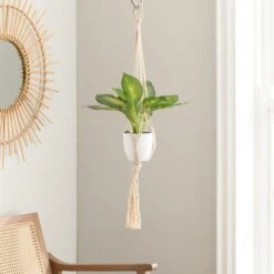 Macrame Single Plant Hanger -DUNELM Furniture Shop 30835554