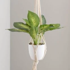 Macrame Single Plant Hanger -DUNELM Furniture Shop 30835554 alt01