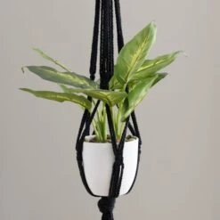 Macrame Single Plant Hanger -DUNELM Furniture Shop 30835555 alt01