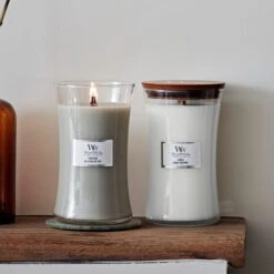 Woodwick Fireside Large Hourglass Crackle Candle -DUNELM Furniture Shop 30836716 alt02