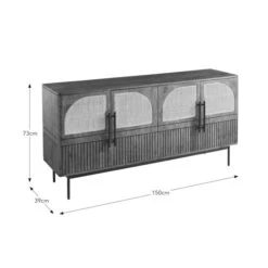 Mila Large Sideboard, Dark Mango Wood -DUNELM Furniture Shop 30843025 alt09