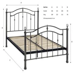 Callisto Chrome And Crystal Bed Frame 30 Callisto Chrome And Crystal Bed Frame -DUNELM Furniture Shop 30846394 alt09