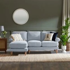 Jolene Soft Texture Corner Chaise Sofa -DUNELM Furniture Shop 30847021