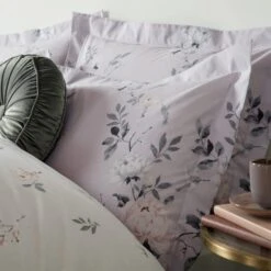Holly Willoughby Emine Lilac Reversible Duvet Cover And Pillowcase Set -DUNELM Furniture Shop 30848386 alt07