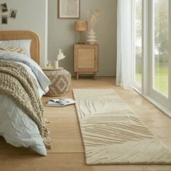 Lino Leaf Wool Runner -DUNELM Furniture Shop 30849801