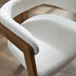 Lovato Dining Chair, Boucle -DUNELM Furniture Shop 30857637 alt04