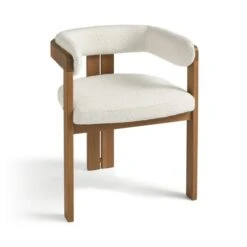 Lovato Dining Chair, Boucle -DUNELM Furniture Shop 30857637 alt07
