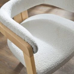 Lovato Dining Chair, Boucle -DUNELM Furniture Shop 30857638 alt04