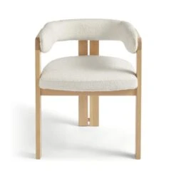 Lovato Dining Chair, Boucle -DUNELM Furniture Shop 30857638 alt06