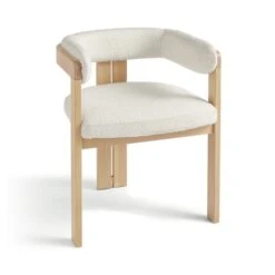 Lovato Dining Chair, Boucle -DUNELM Furniture Shop 30857638 alt07